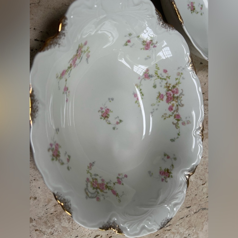 Old Abbey by Warwick 9.5" Oval Vegetable Bowl Sold Together (2 Bowls) USA 1949 - Picture 2 of 5